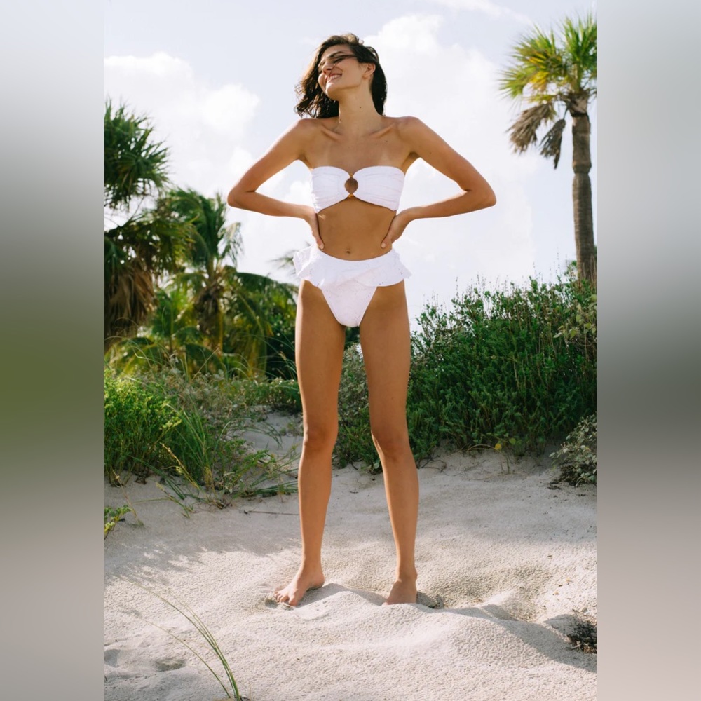 Eyelet bikini, Tori top XS and tamarindo bottom M